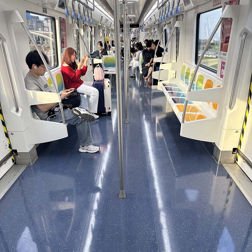 photo thumbnail of the nora rubber flooring project at Xian Metro